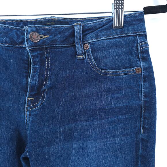 Lucky Brand Mid Rise Lolita Skinny Jeans Dark Wash 5 Pocket Whiskering 26 - Picture 6 of 14